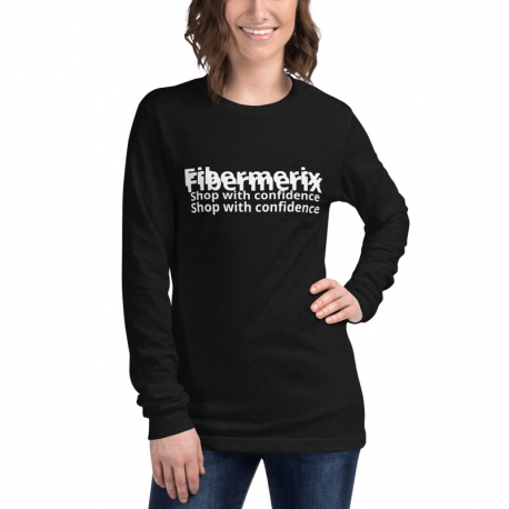 Fibermerix Unisex Long Sleeve Tee - Black