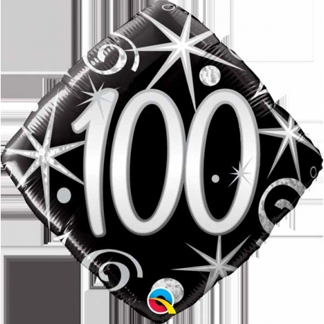 100th Birthday Elegant Sparkle and Swirls