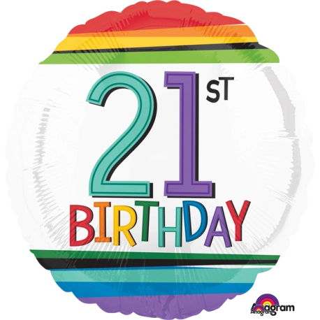 21st Birthday Rainbow