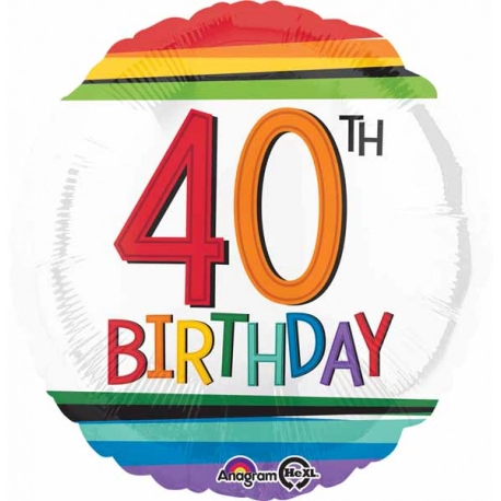 40th Birthday Rainbow