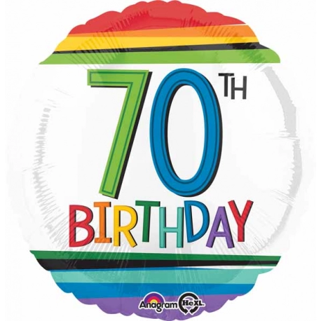 70th Birthday Rainbow