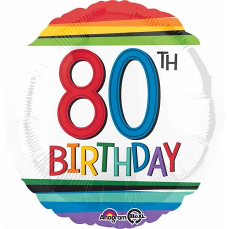 80th Birthday Rainbow