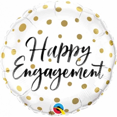 Happy Engagement - Gold Dots  18