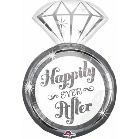 Happily Ever After Ring Super Shape Balloon
