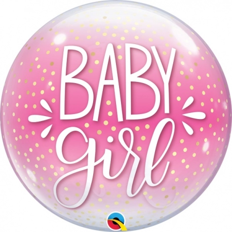 Baby Girl Confetti Bubble 22