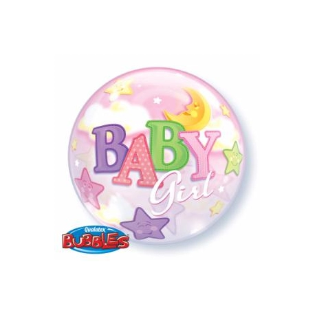 Baby Girl Moon and Stars - Bubble 22