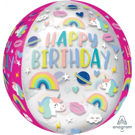 Birthday -Trendy Icons - Orbz Balloon