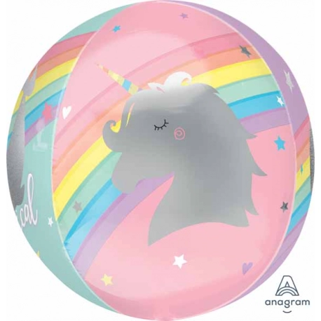 Magical Rainbow Unicorn - Orbz Balloon
