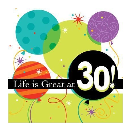 Life Is Great at 30 - 18 Inch Foil Balloon