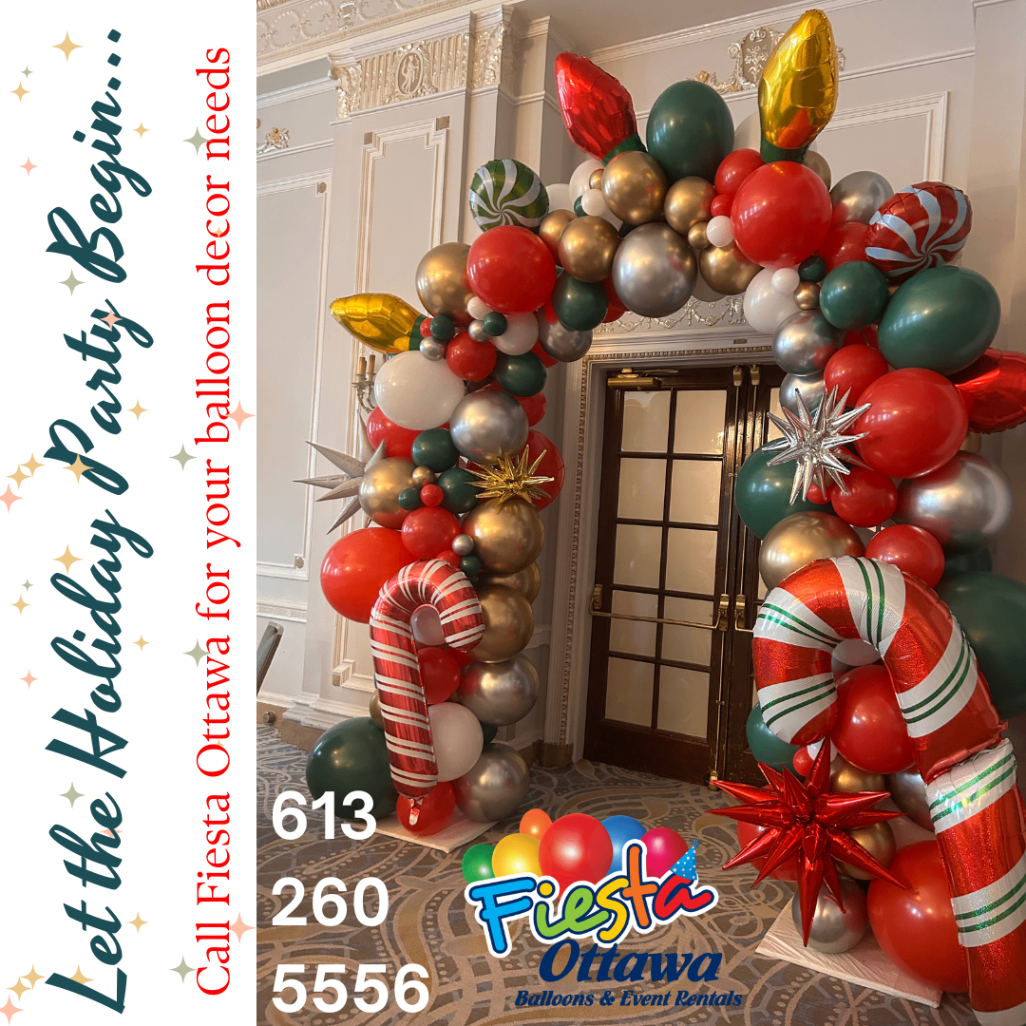 Christmas Theme Balloon Arch
