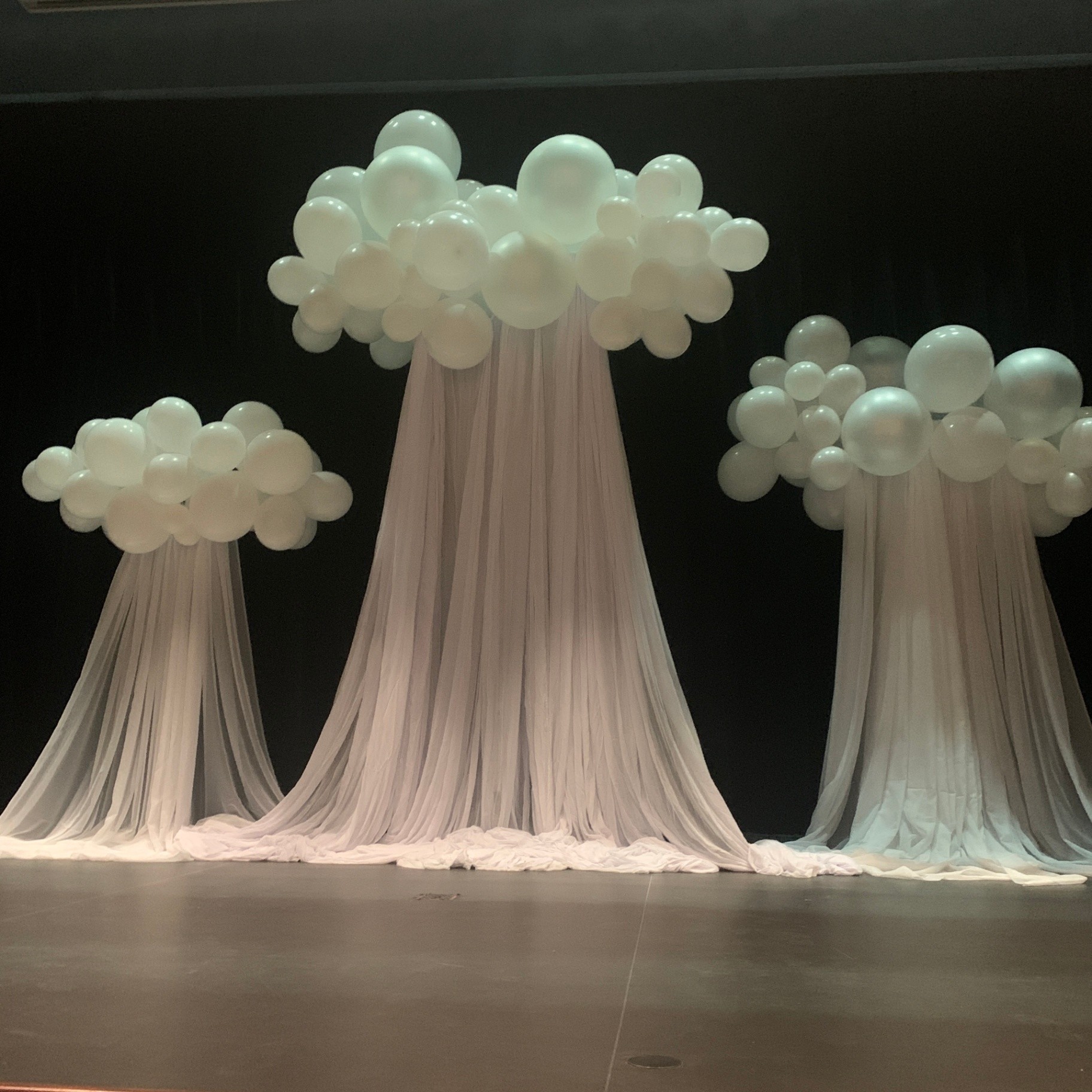 Clouds on Grad Stage