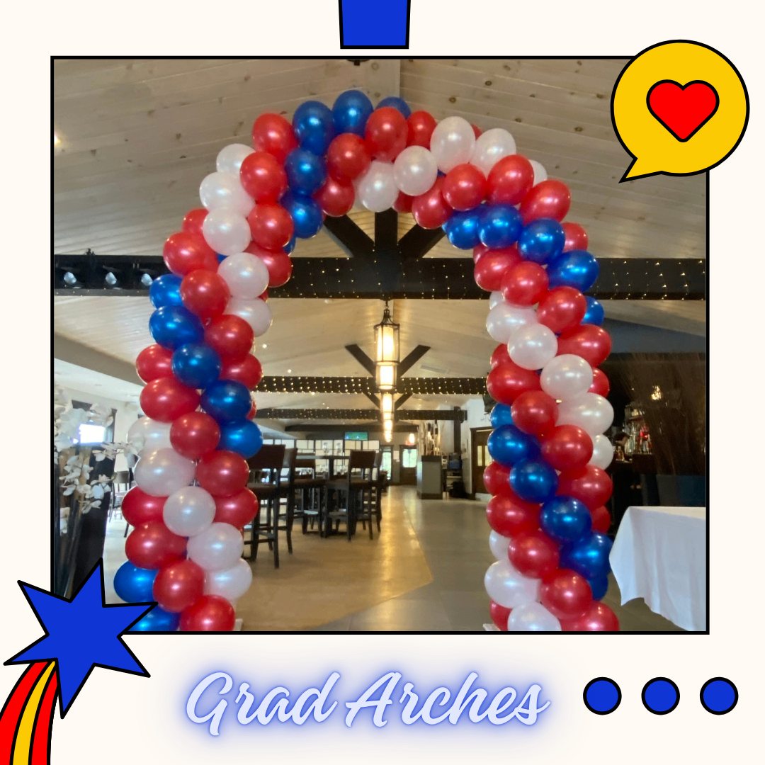spiral balloon arch