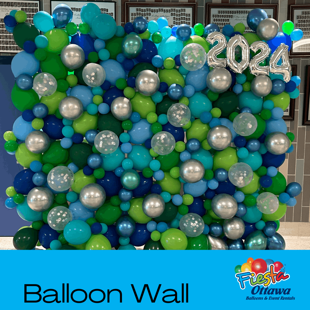 School Colours Balloon Wall - Photo Op 