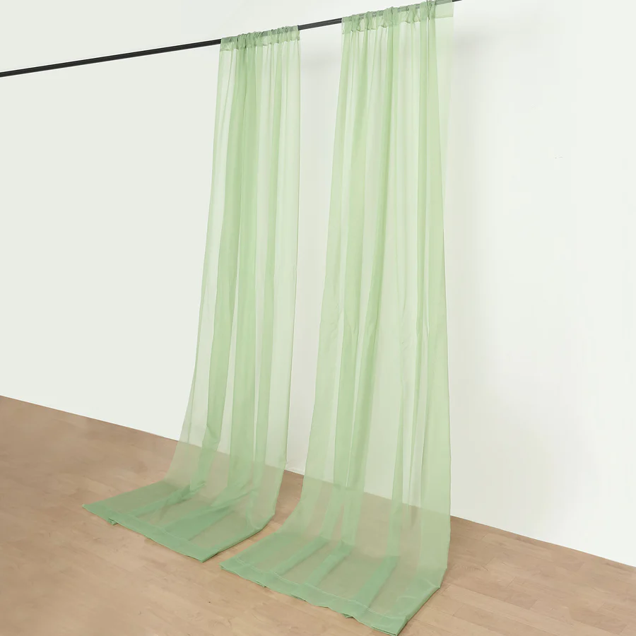 rental sage green sheer drop photo booth panel ottawa
