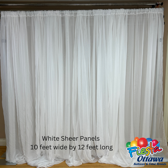 rental white sheer drop photo booth panel ottawa