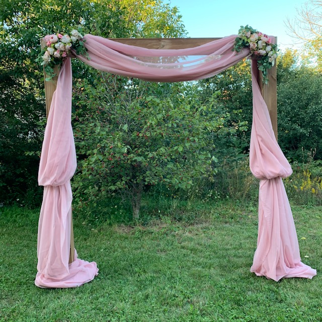 rental ottawa rose sheer Arch Drapery