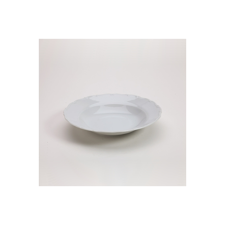 Snow Drop White Soup-Salad Plate Bowl