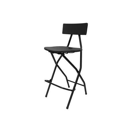 Black Folding Bar Chair