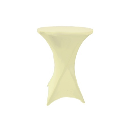 Ivory Spandex/Cocktail Table Cover
