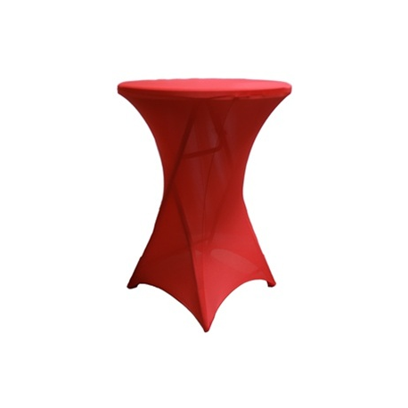 Red Spandex/Cocktail Table Cover