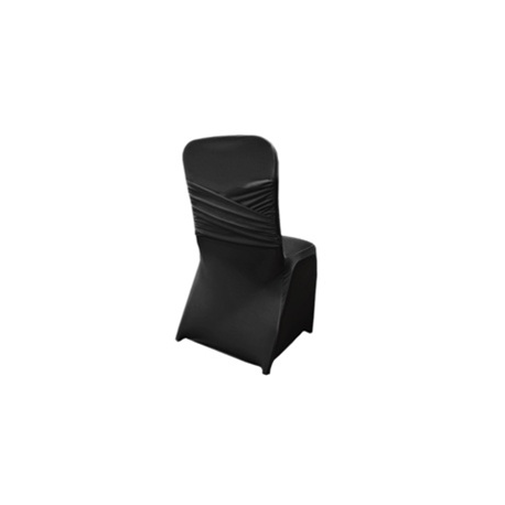 Black Spandex Madrid Chair Cover