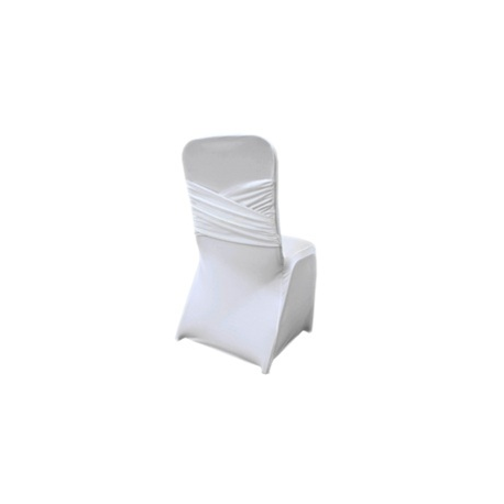 White Spandex Madrid Chair Cover
