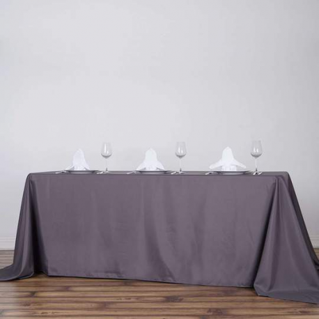 Charcoal Grey 90x132 inch Table Cover