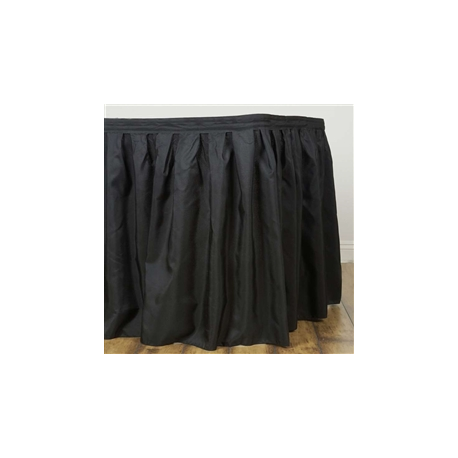Black Table Skirt - 21 feet