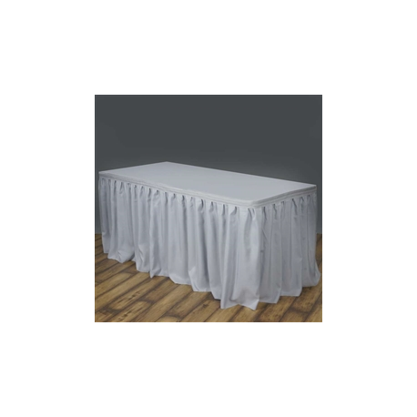 White Table Skirt - 12 feet