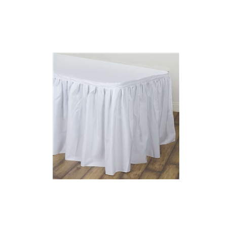 White Table Skirt - 17 feet