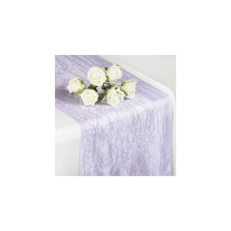 Lavender Crinkle Taffeta Table Runner