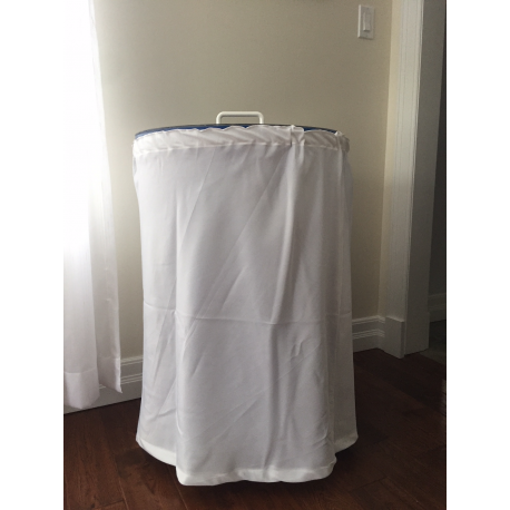 Skirt for Barrel Cooler on Wheels - White