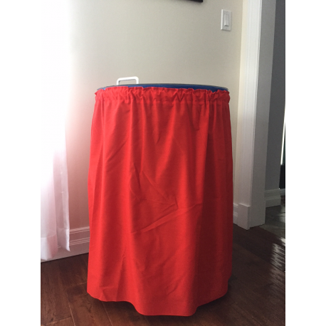 Skirt for Barrel Cooler on Wheels - Red