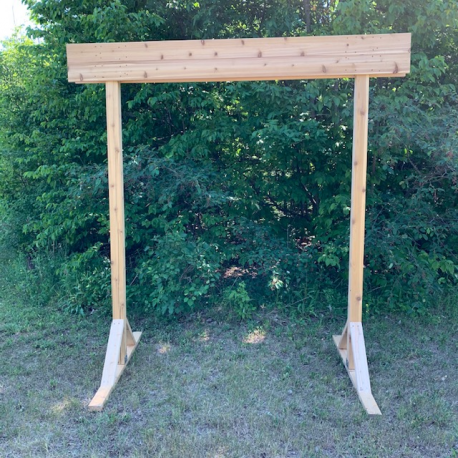 Wood Arch/Arbour - no tools required to assemble.