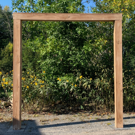 Square Wood Arch - no tools required to assemble.