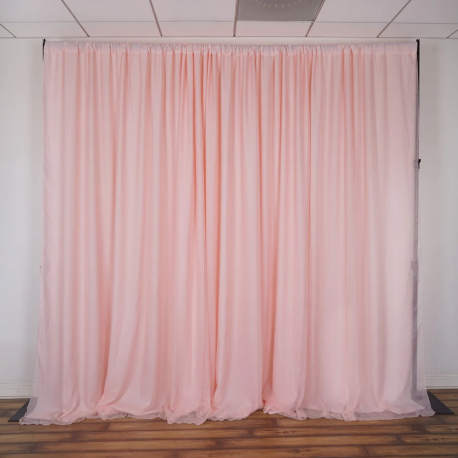 Backdrop Panel - Blush / Rose Gold Dual Layer 10x 20 Feet wide