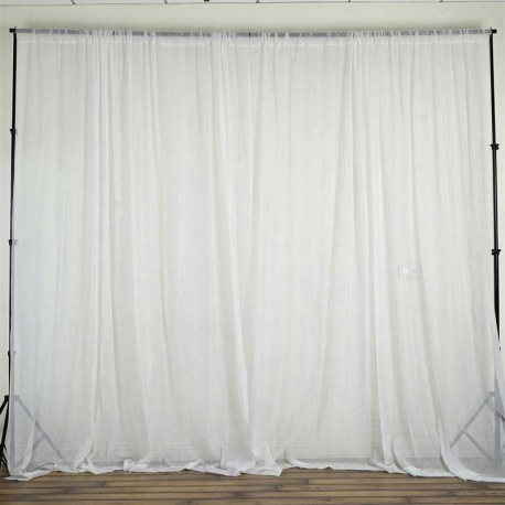 Backdrop Panel - White Sheer 5x10 feet