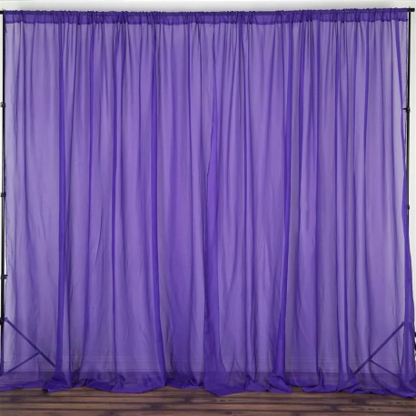 Backdrop Panel - Purple Sheer 10x10 feet