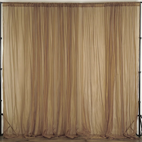 Backdrop Panel - Gold Sheer 10x10 feet
