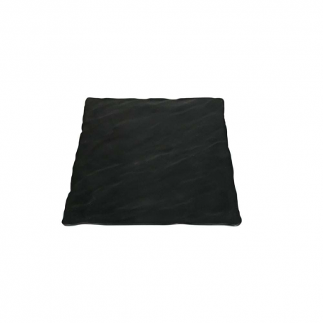 Platter - Faux Slate - 14 inch square - Black