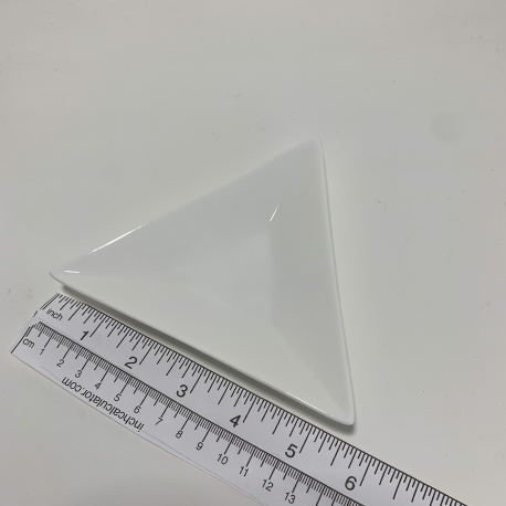 Tapas-Bite Size - White - Triangle - 5.5 inch