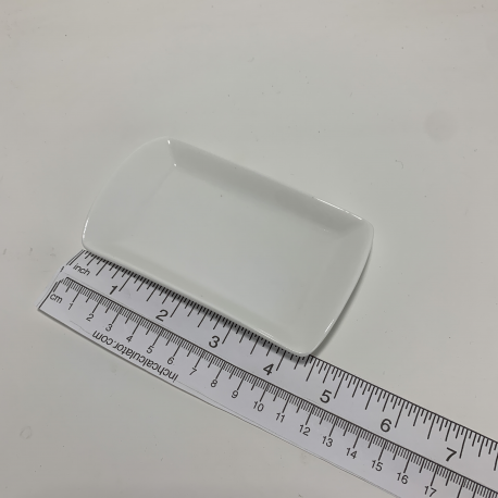 Tapas-Bite Size - White - Rectangle 4.5x2.5 inches