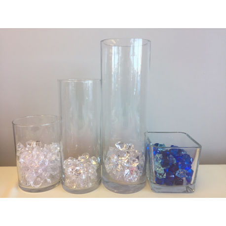 Medium Round Glass Vase - 9 inches high
