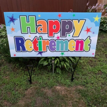 Lawn Sign - Happy Retirement