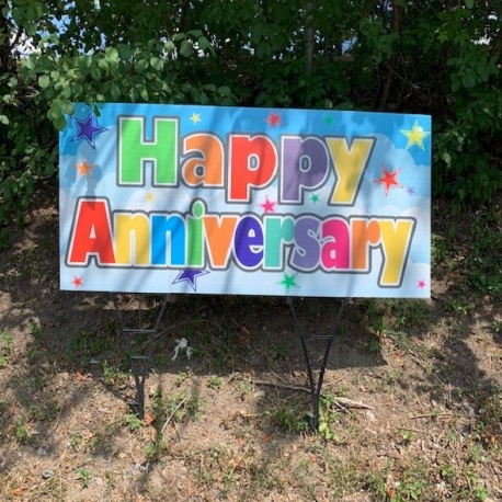 Lawn Sign - Happy Anniversary