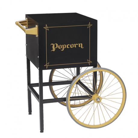 Popcorn Machine Cart - Black and Gold