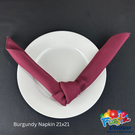 Napkin Burgundy 21x21 inches