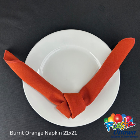 Napkin Burnt Orange 21x21 inches