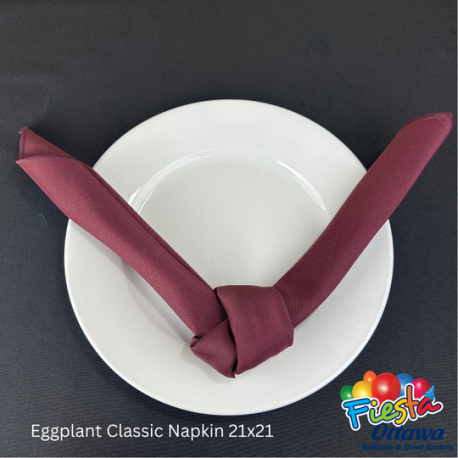 Napkin Eggplant Classic 21x21 inches