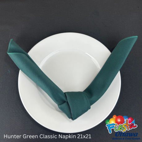 Napkin Hunter Green Classic 21x21 inches